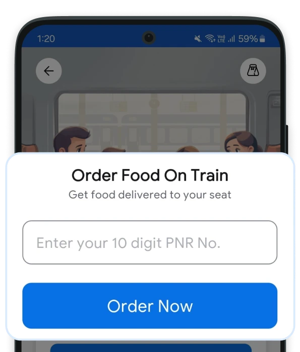 Enter PNR number in RailMitra app
